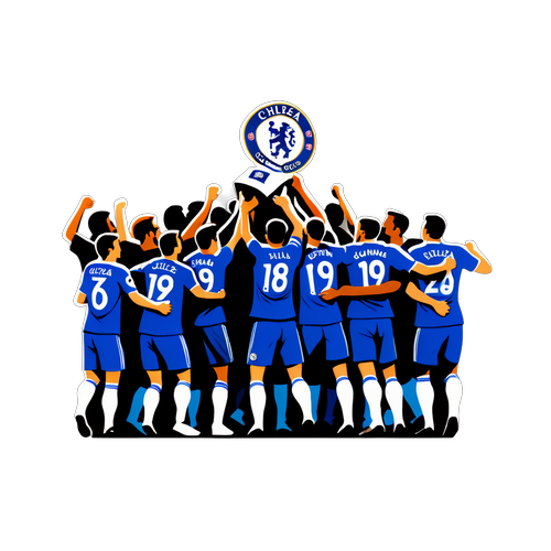 Người chơi Chelsea ăn mừng