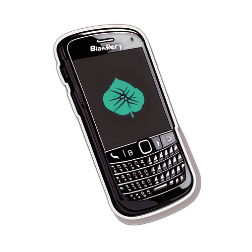 Sticker cu telefon Blackberry modernizat