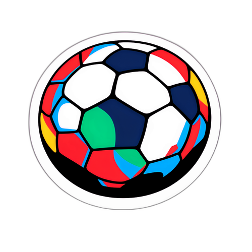 Livescore Sticker med Fodbold