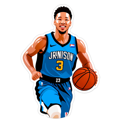 Jalen Brunson Stats-Themed Sticker