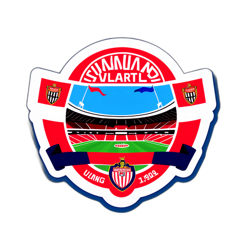 Stiker Gaya Retro Stadium Sunderland