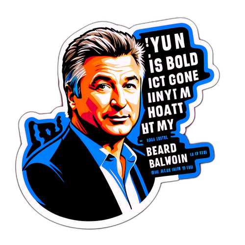 Bold Alec Baldwin Quote Sticker