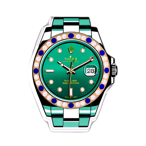 Ceas Rolex strălucitor cu design minimalistic
