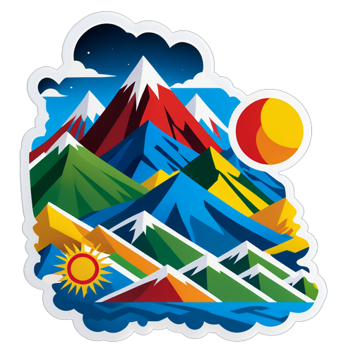 Tibet Depremini Sembolize Eden Sticker