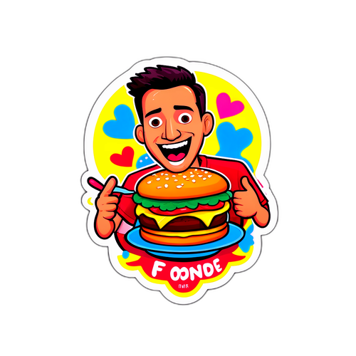 Playful Foodie & Funny Sticker