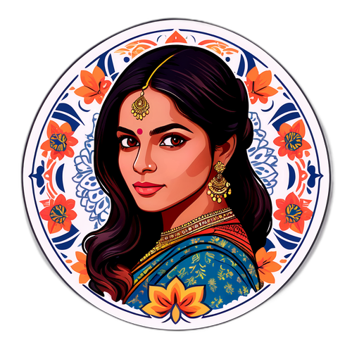 मलविका मोहनन का चित्रात्मक स्टिकर