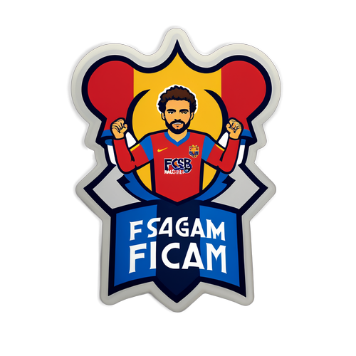 Sticker minimalist FCSB - Meciuri de Poveste!