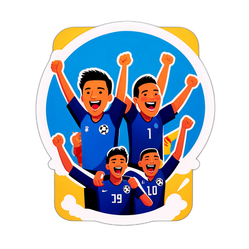 축구팬 응원 스티커