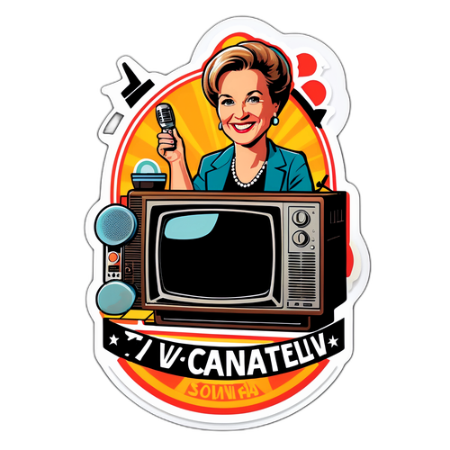 Humorvolle Sonja Zietlow Aufkleber