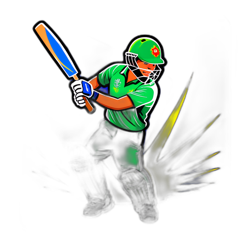 क्रिकेट-थीम वाला स्टिकर