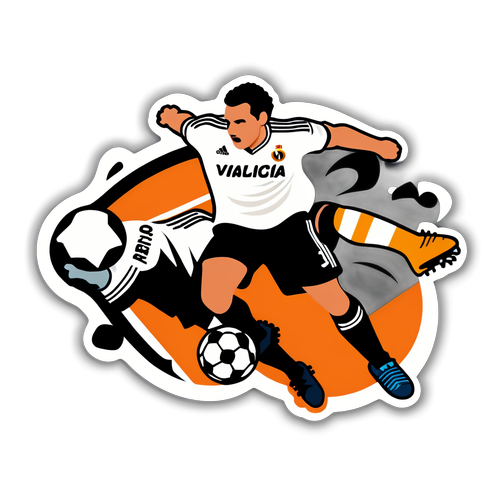 Sticker ng Labanan sa Football: Valencia laban sa Real Madrid