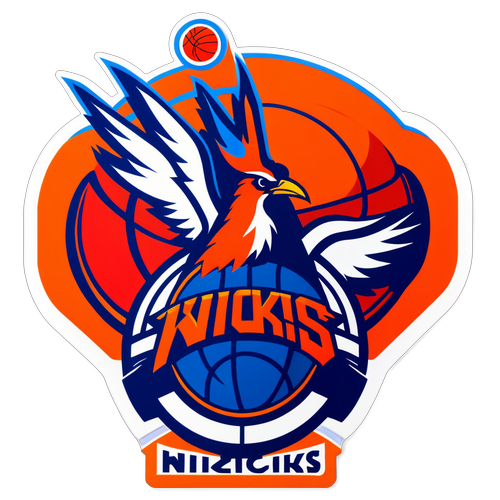 Vibrant Sticker ng Knicks at Rockets