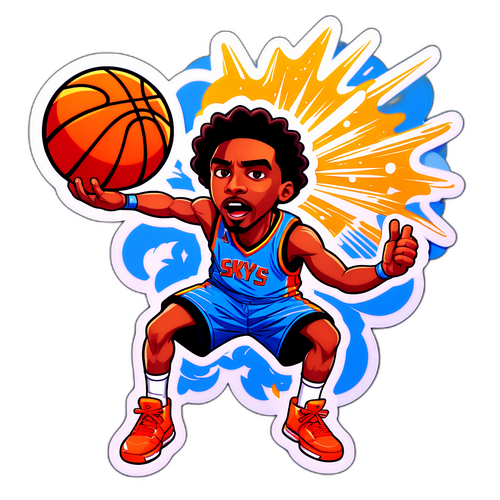 Dynamic Basketball Sticker of Nic Claxton