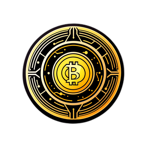 Futuristikong Crypto Coin sa Digital Web