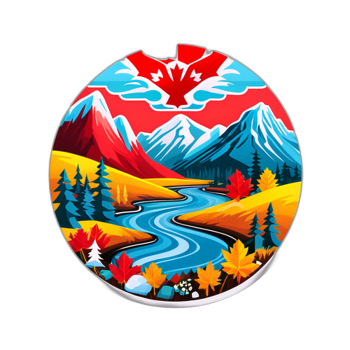 Een artistieke weergave van de Canadese en Oekraïense landschappen