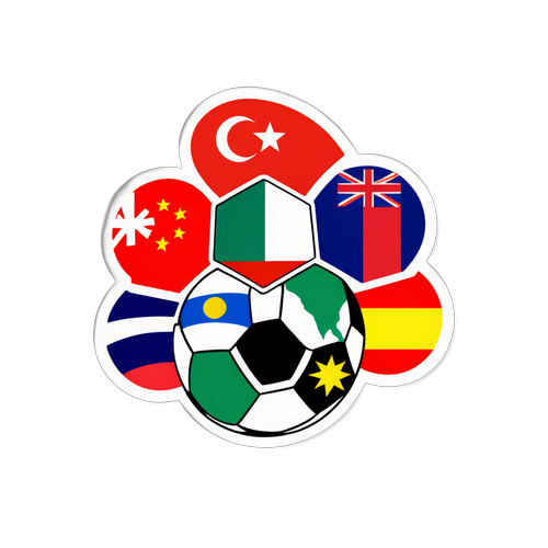 Fotboll och Globala Flaggor