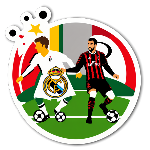 Finaali Taistelua Ja Ystävyyttä: Real Madrid vs AC Milan -tarra joka Valloittaa Jalkapallofanien Sydämet!