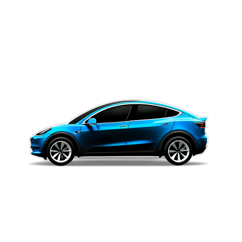 Tesla Model Y Ekolojik Sticker Tasarımı