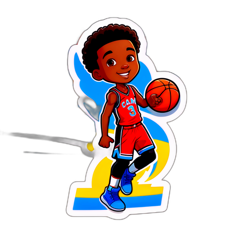 Adorable Cam Thomas Basketball Sticker