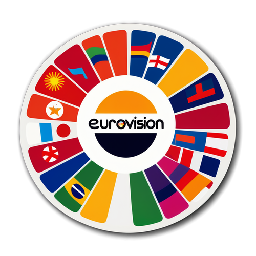 Eurovision 2026 Logotyp med Färgglada Nationalsymboler
