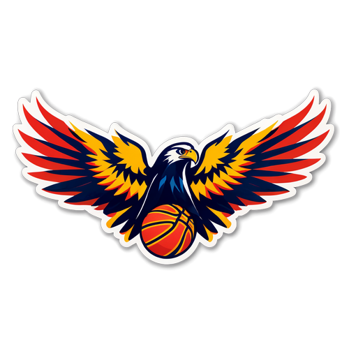 Soaring to New Heights: Unleash Your Inner Champion with the Atlanta Hawks 'Fly High' Sticker!