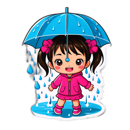 小雨滴的幽默场景