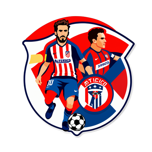 Sticker für das Fußballspiel "Atlético Madrid – Leverkusen"