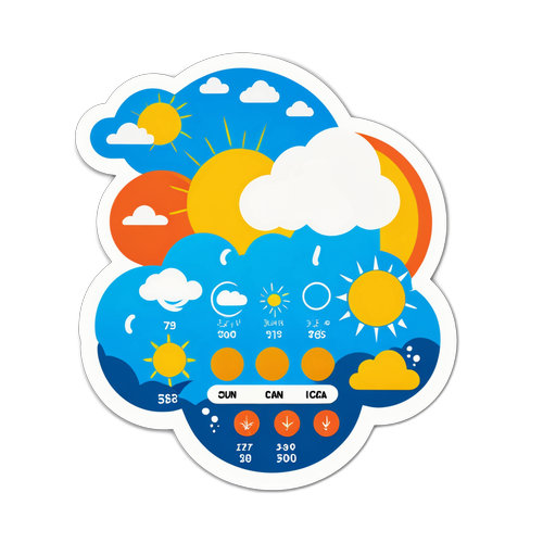 Stiker Prakiraan Cuaca