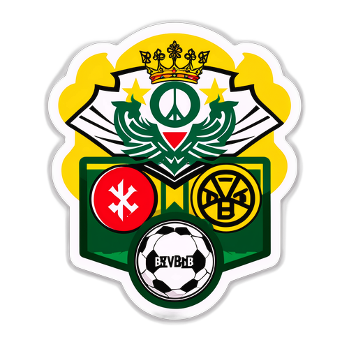 Nálepka s logy Augsburg a BVB