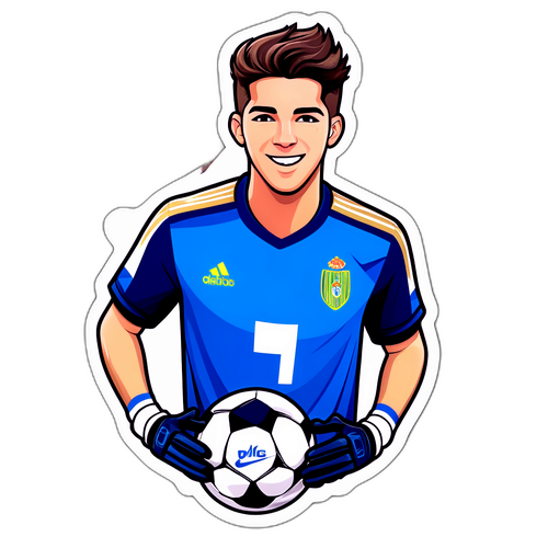 Stiker Luca Zidane di Stadium Sepak Bola Ikonik