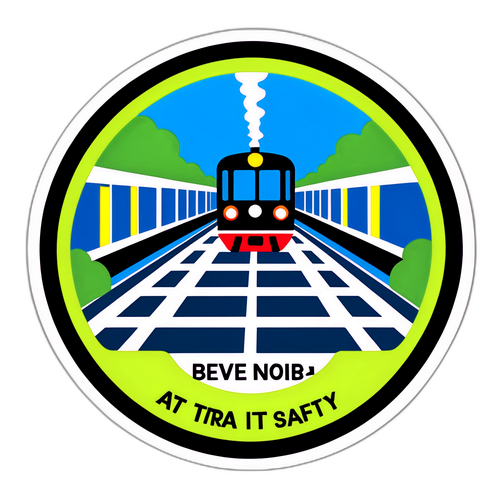火车安全贴纸