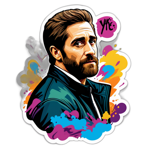 En djärv och konstnärlig klistermärke av Jake Gyllenhaal