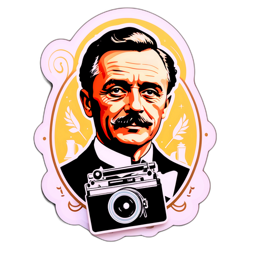 Vintage-Style Sticker von Albert Fortell