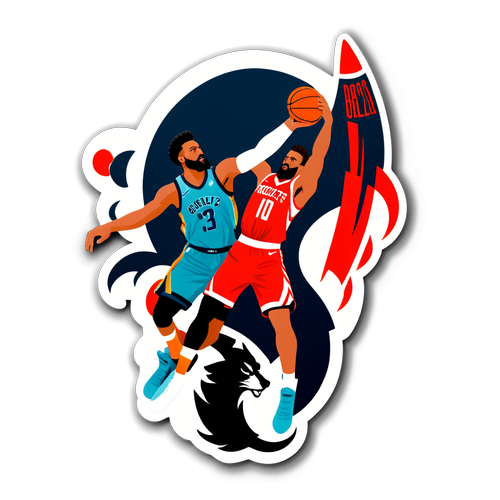 Sticker ng Rockets vs Grizzlies