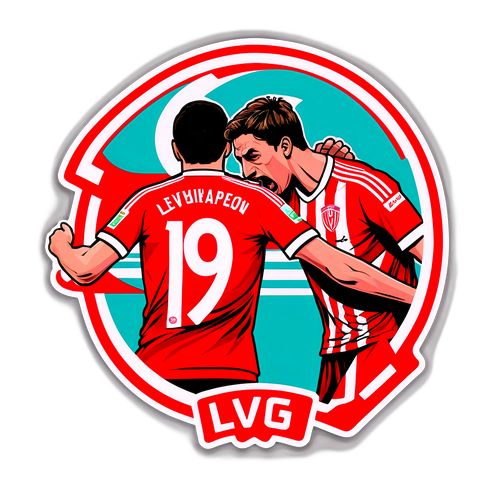 Sticker Momen Tense Pertandingan Olympiacos vs Bayer Leverkusen