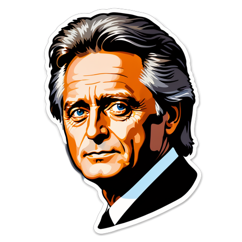 Michael Douglas: Ang Retro na Sticker na Magpapaalala sa Iyong Paboritong Pelikula!