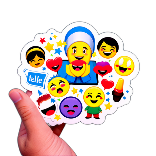 Sticker de 'Tele' con Emojis de Shows de TV Populares en Argentina