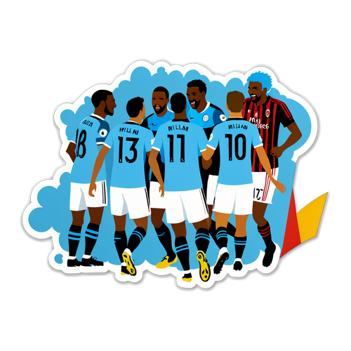 Sherehekea Ushindi! Sticker wa Manchester City Ukiwa na Mbali za AC Milan Unakuja na Hisia Zisizofanana!