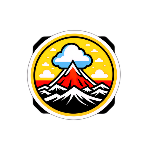 自然災害警告ステッカー