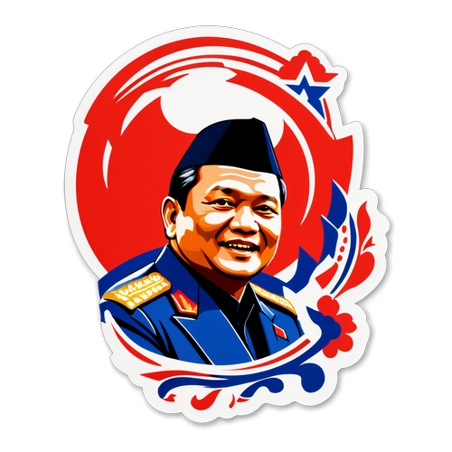 Stiker Prabowo Subianto: Pemimpin Patriotik