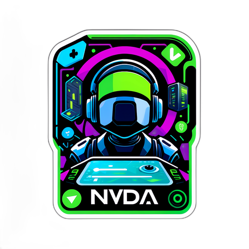 미래 지향적인 NVDA AI 및 게임 기술 스티커