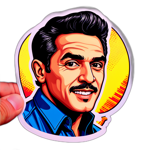 Креативний портрет Карлоса Алькараза у стилі поп-арт