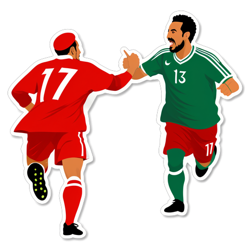 Rivalité Amicale entre le Maroc et la Tunisie sur le Terrain de Football