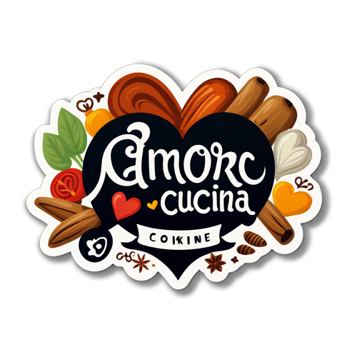 Scopri il Magico Legame tra Amore e Cucina: Un Adesivo Che Scalda il Cuore!