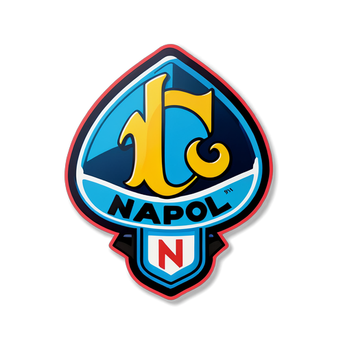 Fãs em Festa: O Logo do Napoli Ganha Vida com Cores Vibrantes!