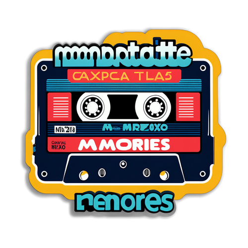 Unleash Nostalgia: The 'Mixtape Memories' Sticker That Takes You Back in Time!