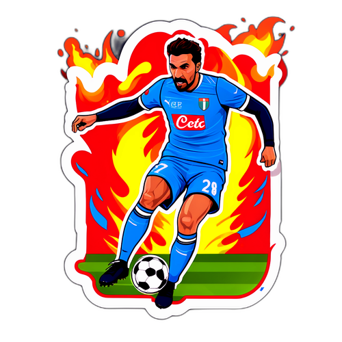 Voetbalactie Sticker Francesco Pio Esposito