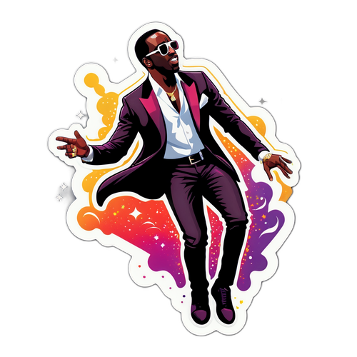 Reprezentare dinamică a lui P Diddy pe scenă