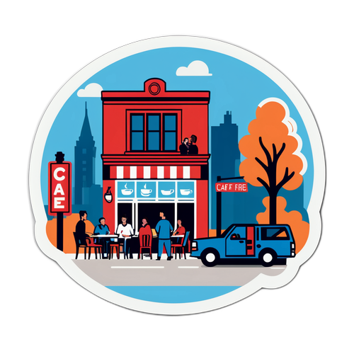 Escena de un café en Montreal viendo un juego de Chicago Fire