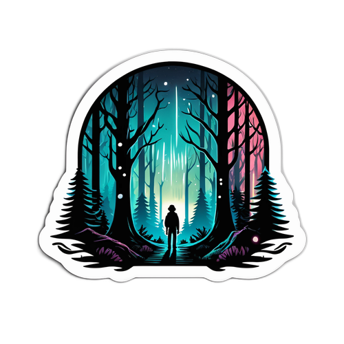 Geheimnisvoller Wald aus Stranger Things